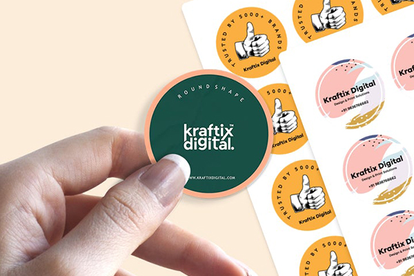 Durable stickers and labels created by a packaging design company using advanced packaging solutions.