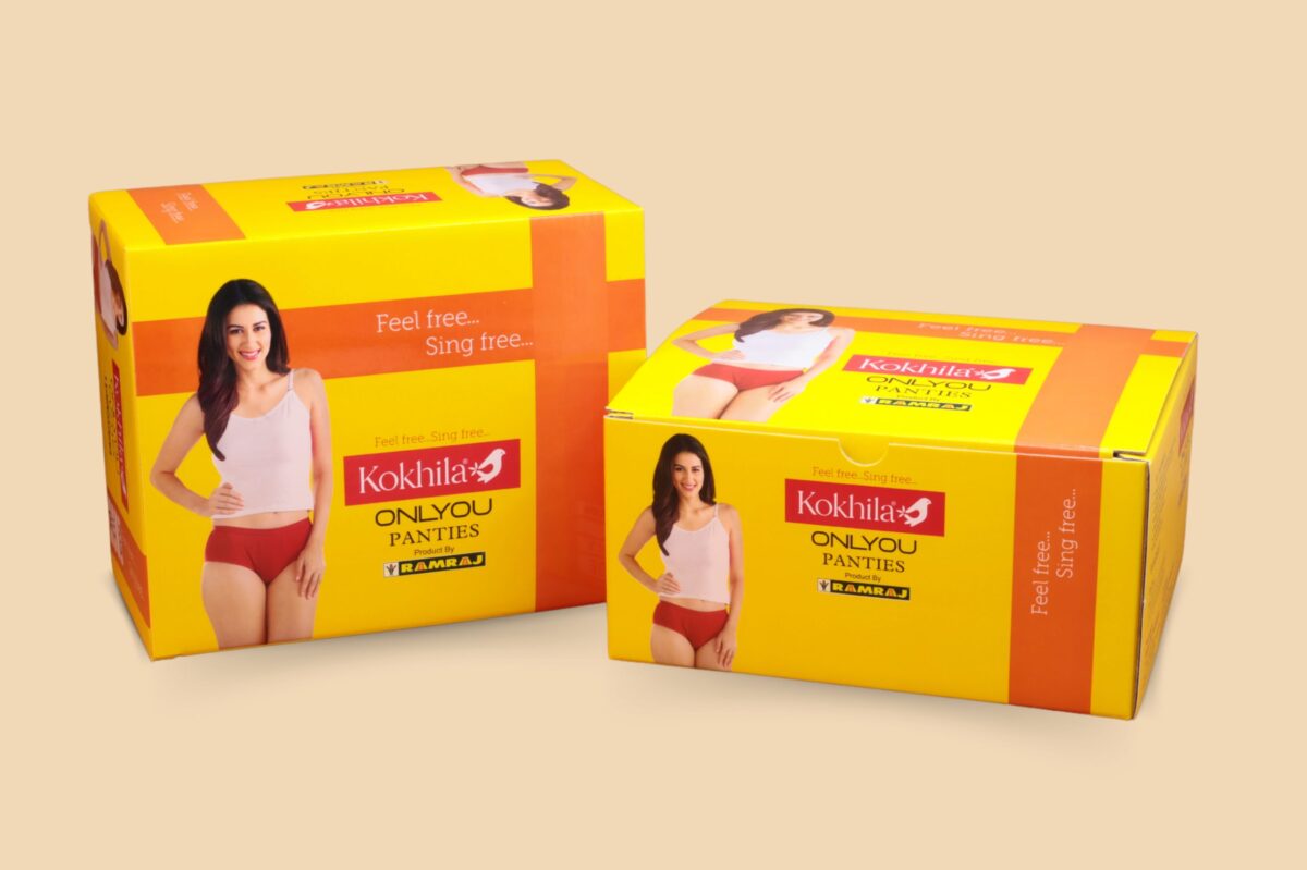 Branded underwear packaging created by expert packaging manufacturing companies