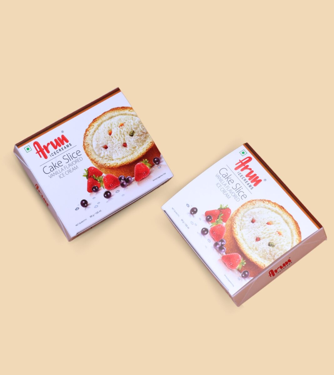 Cake slice ice cream packaging boxes by custom packaging manufacturers.
