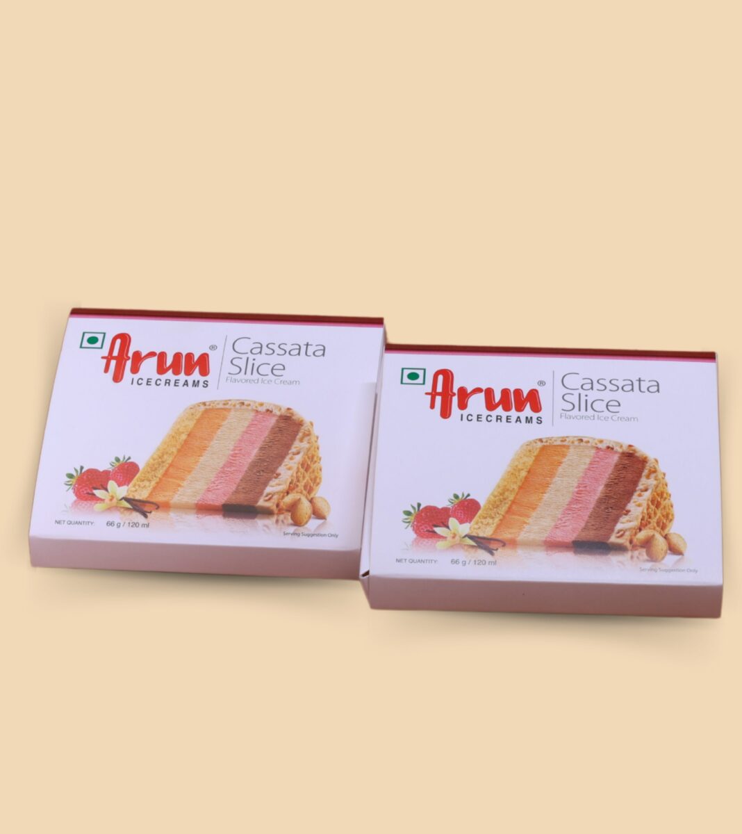 Cassata slice ice cream packaging boxes by custom packaging manufacturers