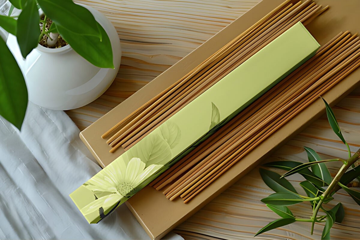 Printed agarbatti box created by a packaging design company and box manufacturers.