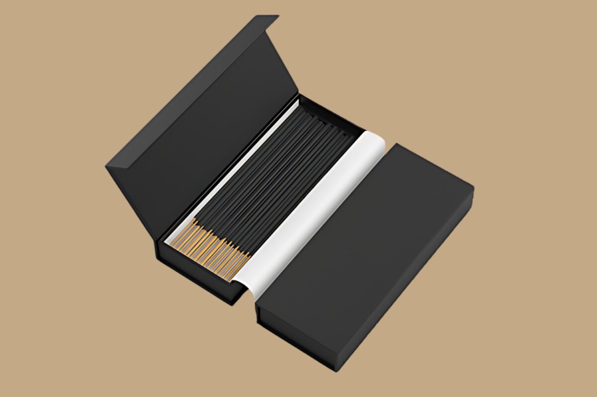 Premium incense box produced by cardboard box manufacturers and packing companies.