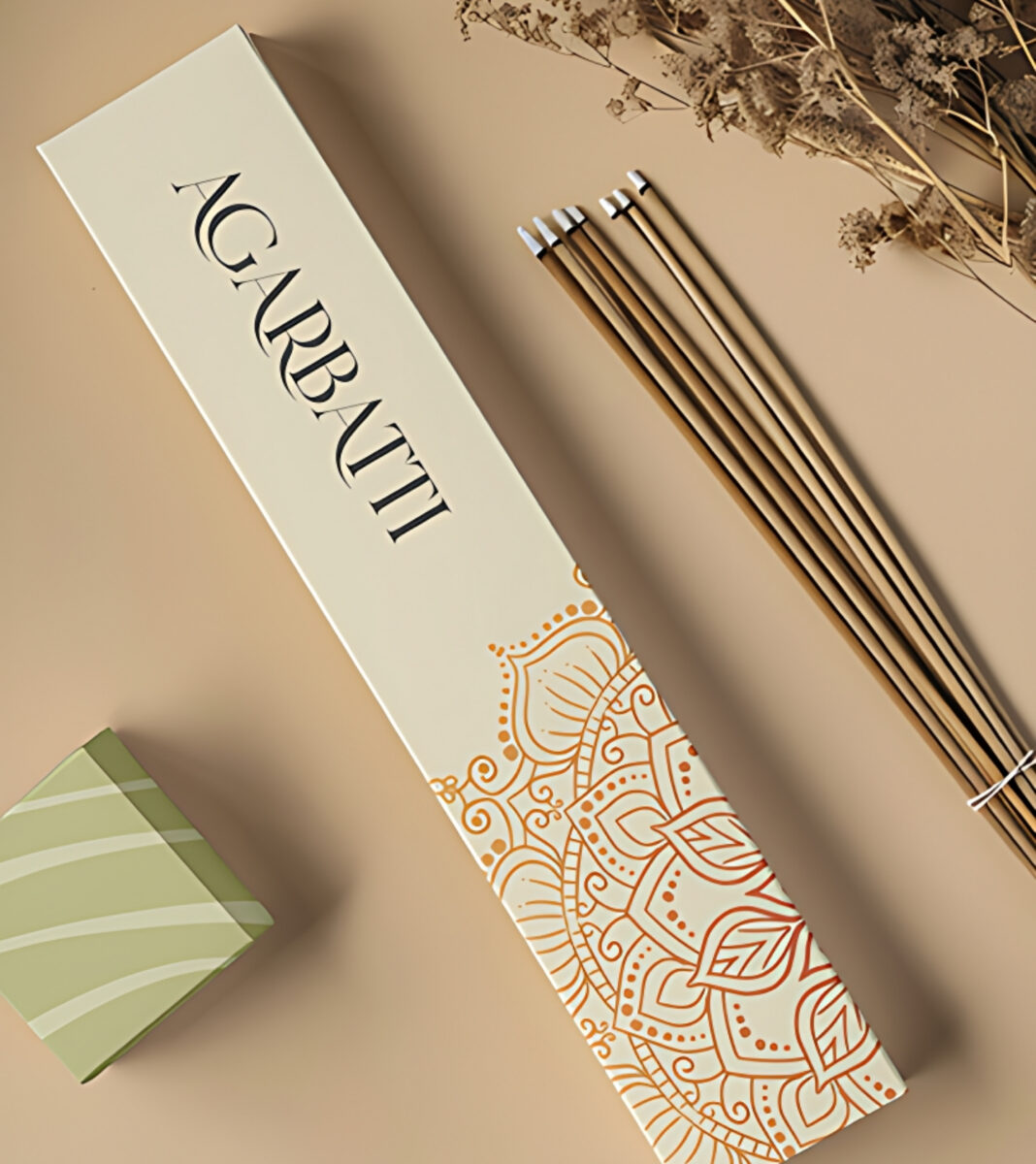 Incense packaging box manufactured by industrial packaging companies and box manufacturers.