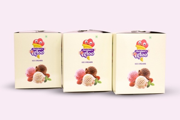 Ice cream packaging boxes from custom packaging manufacturers providing innovative packaging solutions.