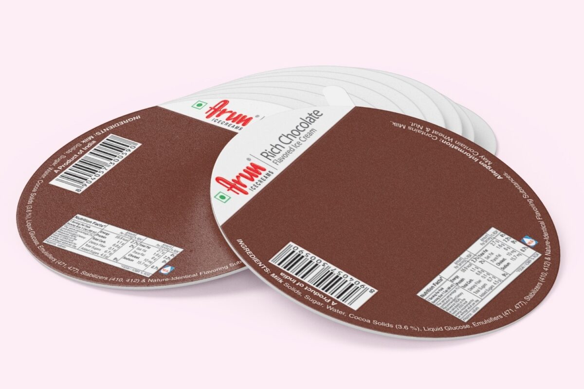 High-quality round packaging labels produced by leading packaging manufacturers in the packaging industry