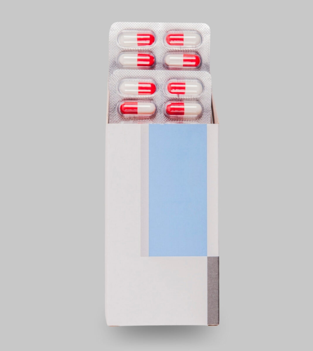 Medicine packaging box designed by a professional packaging design company.