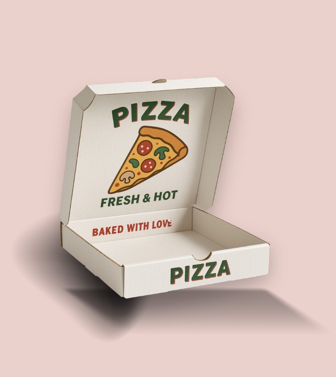 High-quality pizza box packaging by a trusted packaging company.