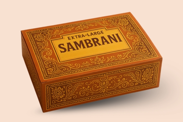 Custom Sambrani incense box by packaging industry companies and packing solution providers.