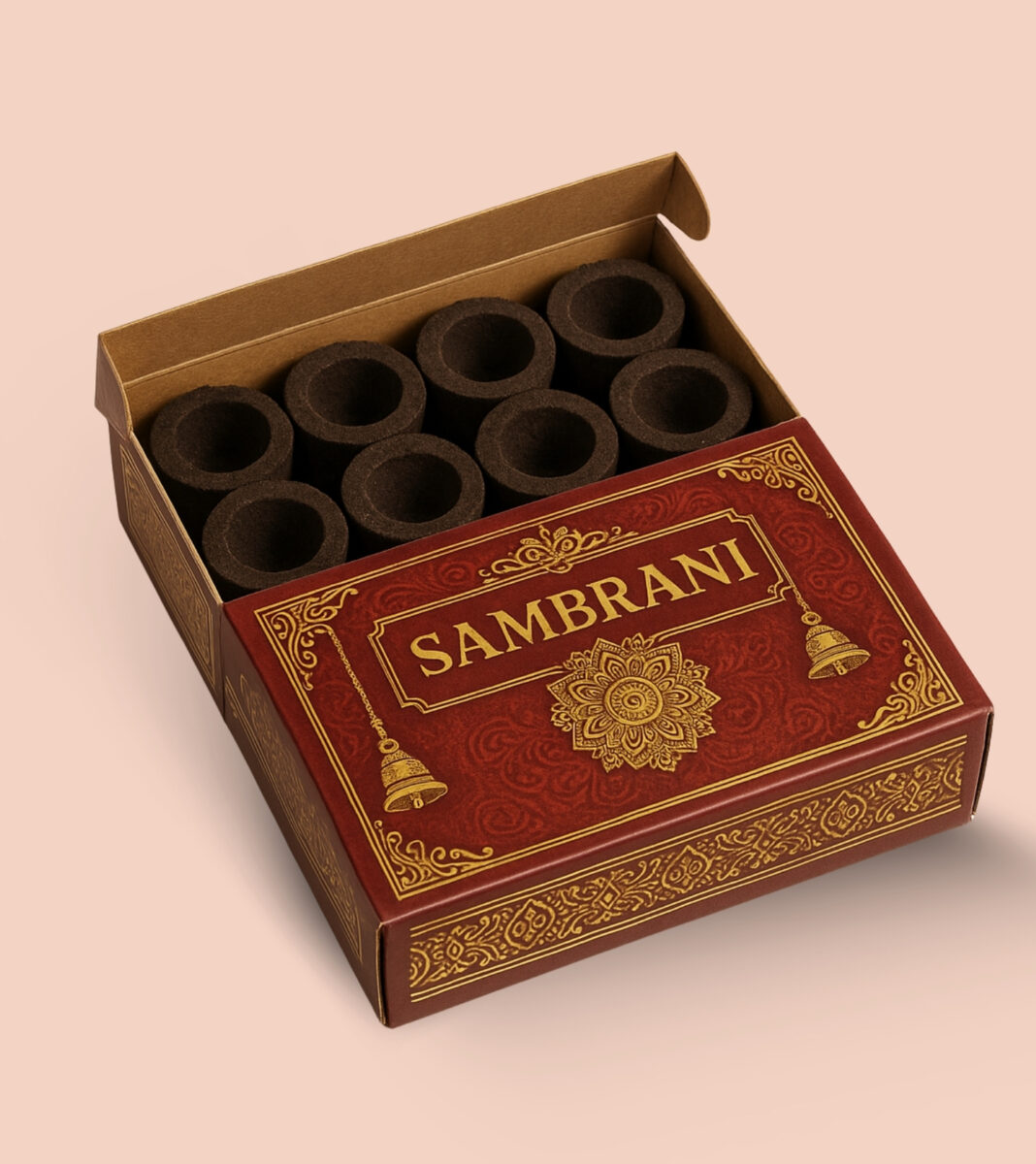 High-quality Sambrani box designed by innovative packaging companies.