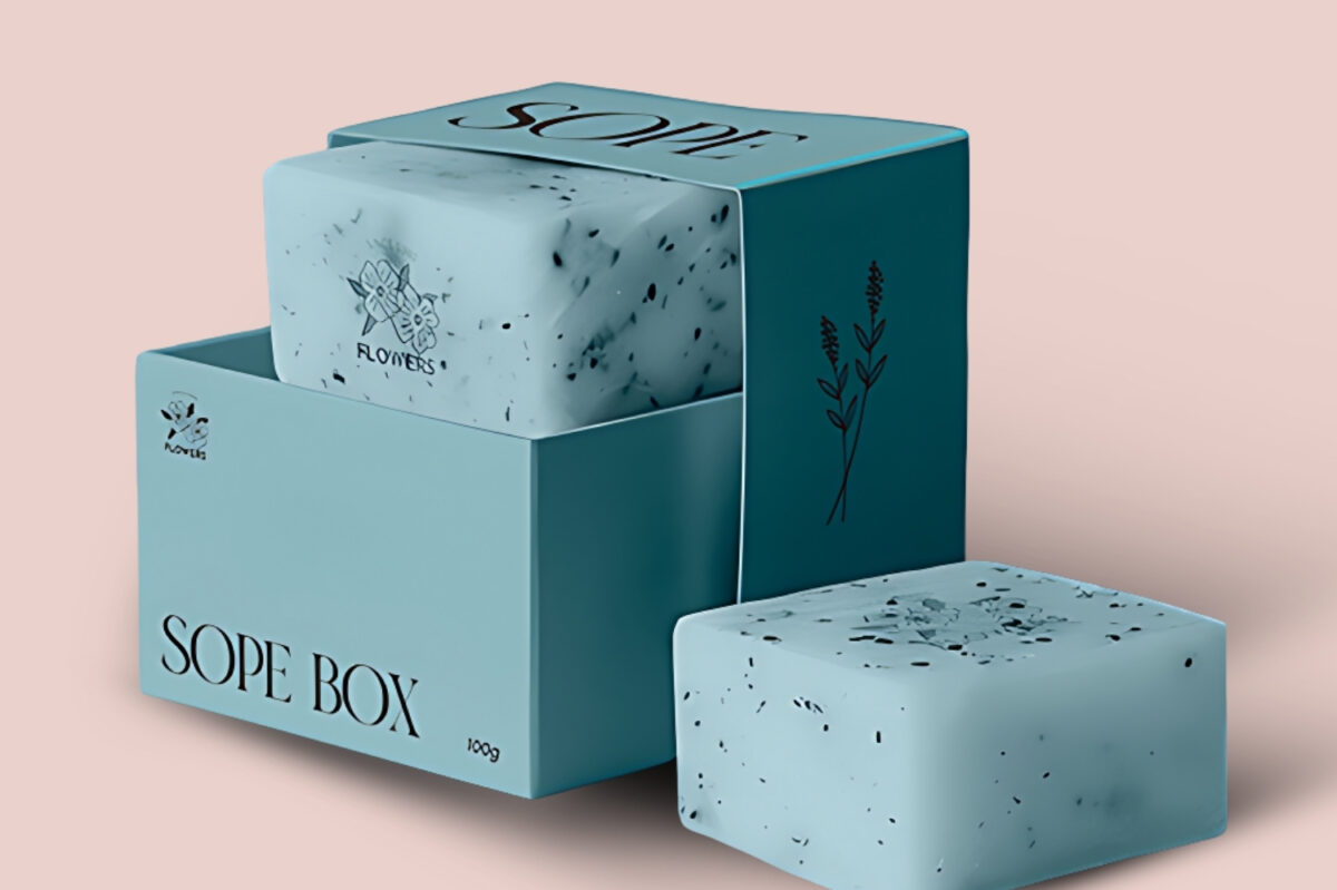 Premium soap packaging box produced by experienced box manufacturers and packaging companies.