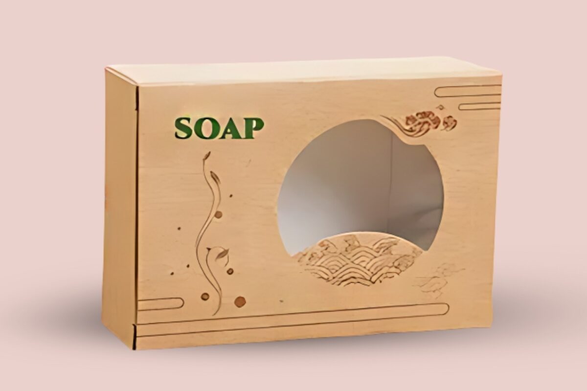 Custom cardboard soap box manufactured by leading cardboard box manufacturers.