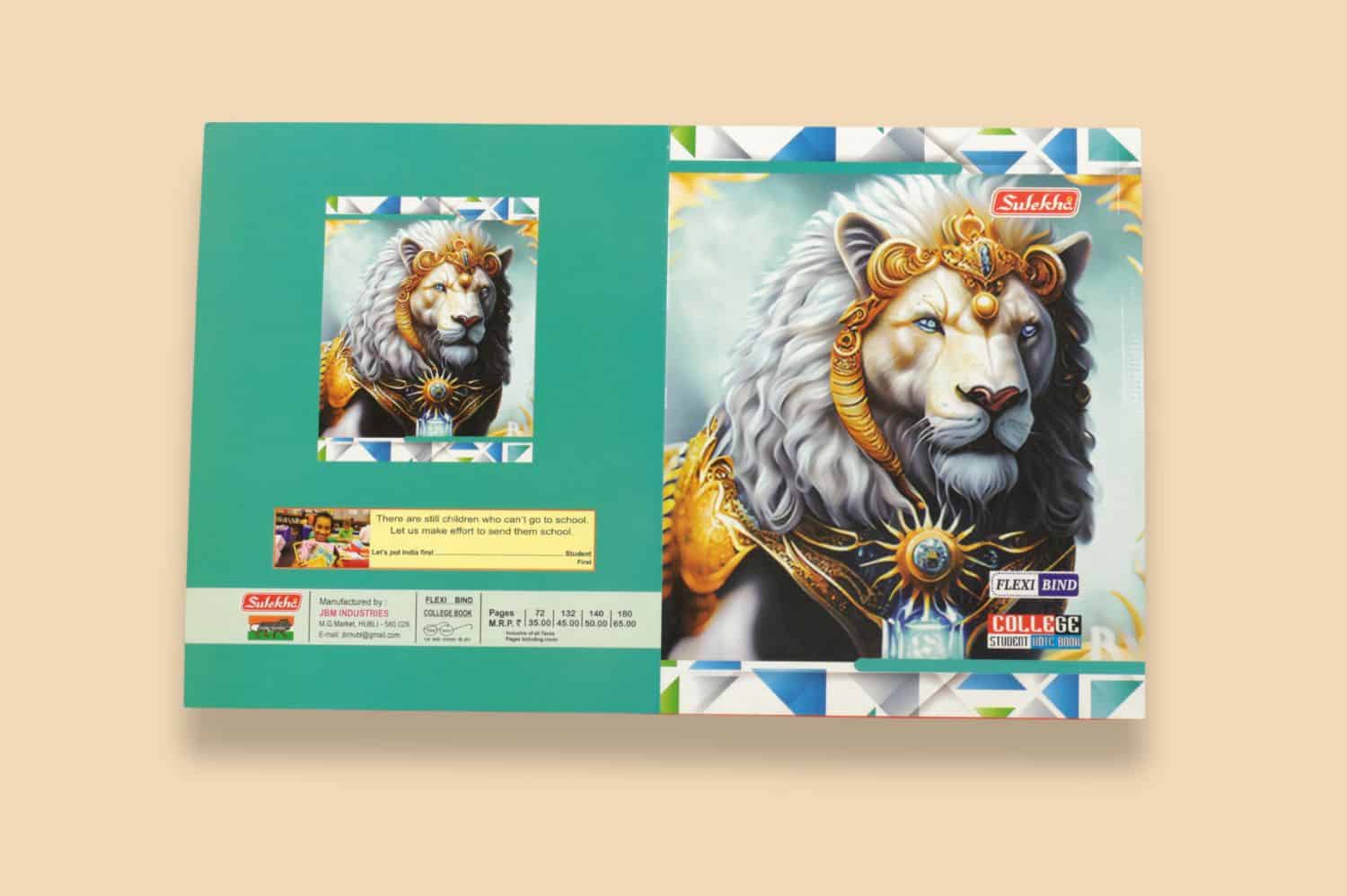 Premium notebook wrapper produced by packaging material manufacturers.