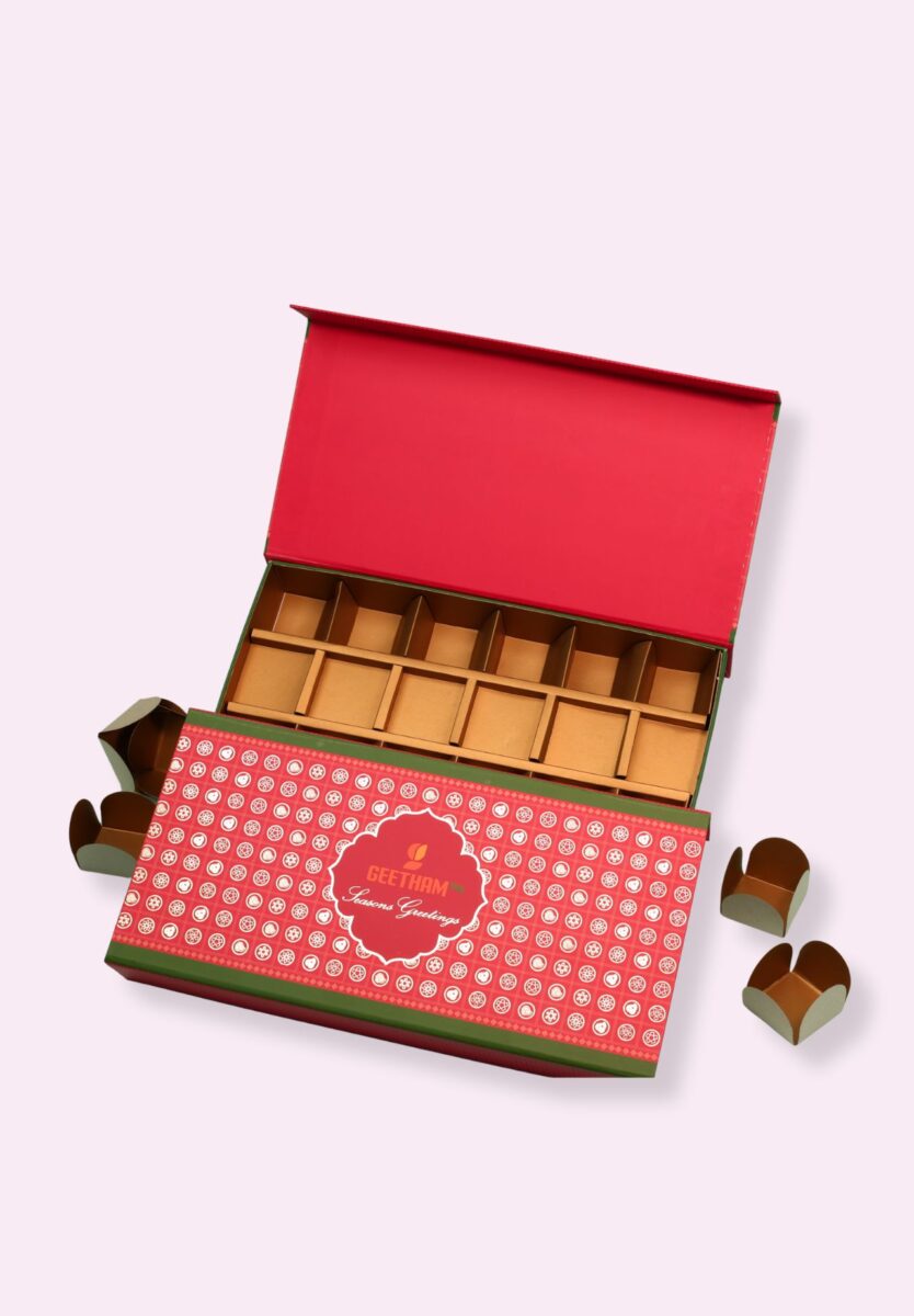 Premium chocolate gift box packaging designed by professional packaging manufacturers